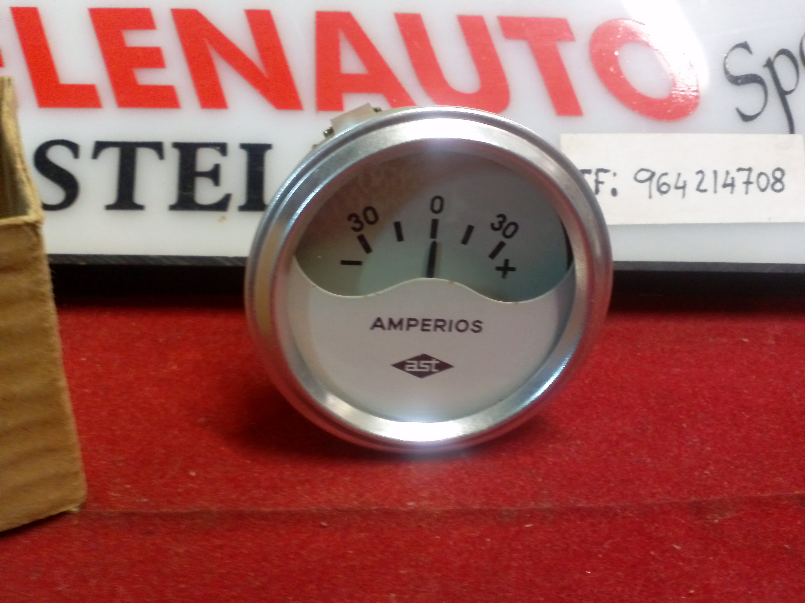 AMPERIMETRO 12V 63MM ESCALA 30 REF. 106310 AST